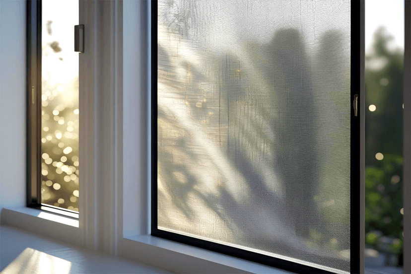 Pollenschutzgitter am Fenster