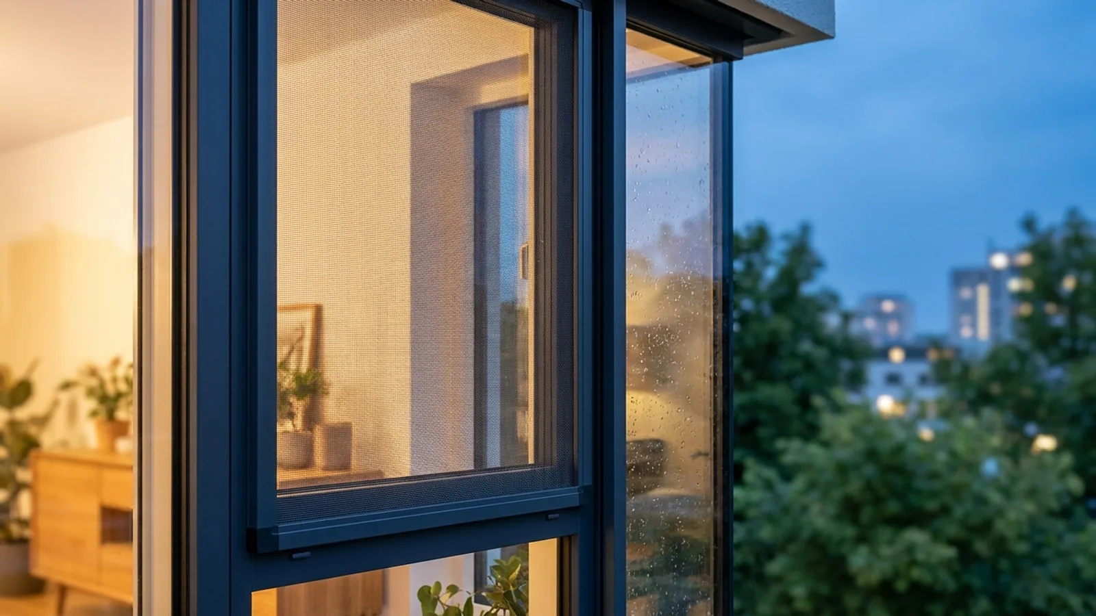 Insektenschutz am Fenster gegen Mücken in München – maßgefertigtes Fliegengitter von Insectosun